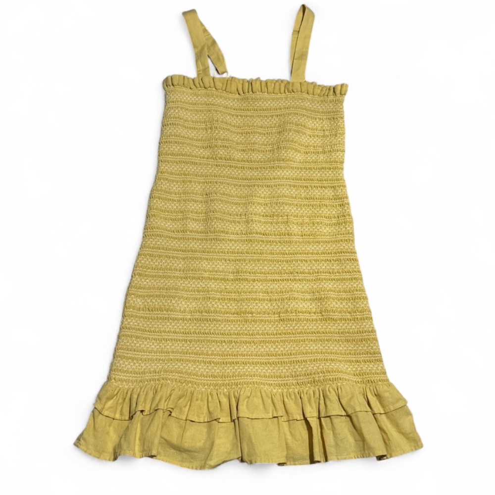 American Eagle Outfitters Yellow Ruffle Dress